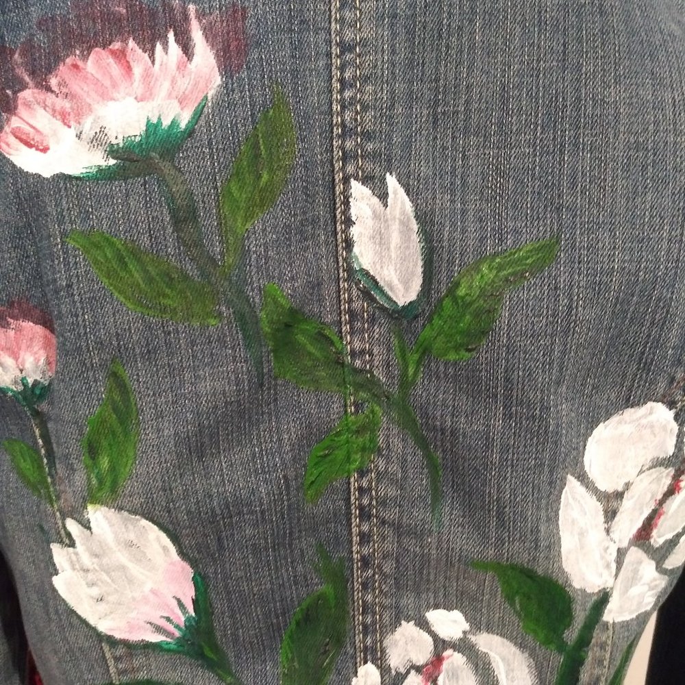 644 jeaniemade Size Med. Bandolinoblu Jacket - Picture 2 of 4